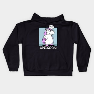 Unicorn - f@*ck off! Funny Rude Unicorns Kids Hoodie